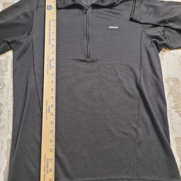 2408‎ Patagonia 1/2 Zip Capilene 3 Midweight Pullover Men M Black LS 44442 - Picture 2 of 5